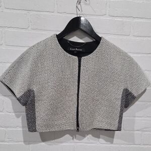 Lida Baday Cropped Double Zip Blazer